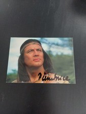Autogramm AK Autogrammkarte Pierre Brice Schauspieler Winnetou verstorben