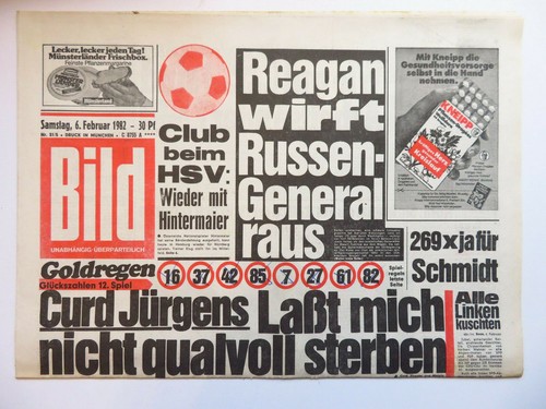 Bild zeitung 1982 brooke - bild, 6.2.1982,