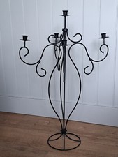 Kerzenständer 5 armig, groß, Kerzenleuchter, Kandelaber aus Metall, Eisen