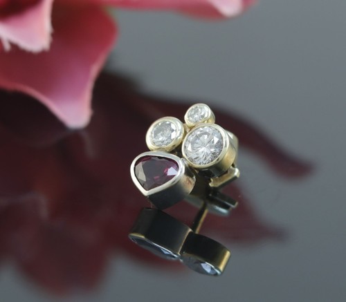 Brillant gold anstecknadel - gold,