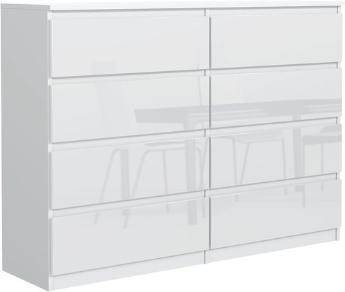 Kommode weiss hochglanz - kommode, 8