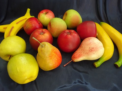 Künstliche früchte set - früchte,