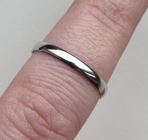 Ehering 950 palladium - palladium, gepunzt