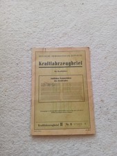 Fahrzeugbrief Simson AWO Sport