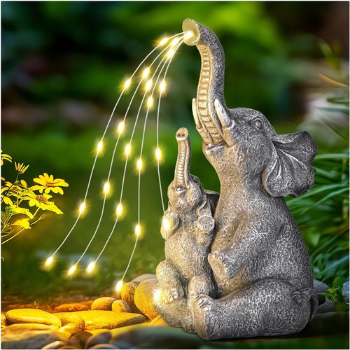 Solar gartenstatue elefant - gartenstatue,