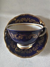 Reichenbach Porzellan    Mokka - Tasse  2teilig      gebraucht   echt Kobalt