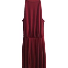 Elegantes Abendkleid dunkel Rot Gr.42