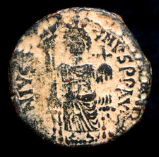 Sehr schön Justinian thronend