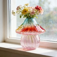 Pilzform Vase Glas Dekoration