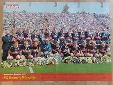Poster Bayern München Borussia Dortmund FC Schalke 04 Champions League 1997