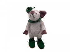 Gaby Schlotz Künstler Stofftier Schwein 19 cm. - Top Zustand.      