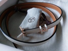 Neu! Hermes Hermès Gürtel Pop H 15 Craie