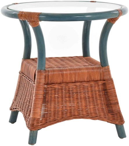 Rattan beistelltisch mit - rattan,