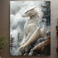 Weißer Drache Leinwandbild