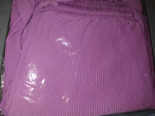 Plissee hose flieder - plissee,