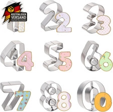 Zahlen Ausstecher Edelstahl