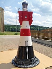 🔶Leuchtturm Figur Roter Sand Nordsee Ostsee Gartenfigur BLACKFORM