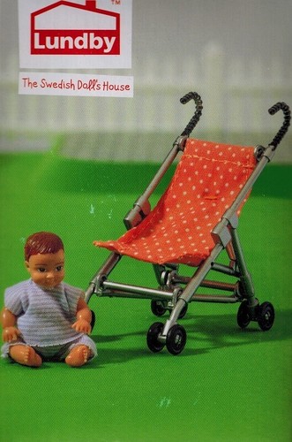 Lundby 5001 baby mit buggy - lundby, 60.5001