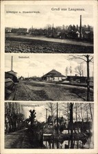 Ak Langenau Brand Erbisdorf in