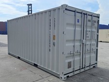 20 fuß Seecontainer RAL 7035 Lagercontainer Materialcontainer Baucontainer