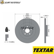 2x BREMSSCHEIBE 92304503 FÜR