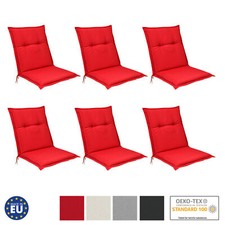 6x Gartenstuhl Auflagen