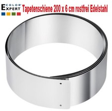 Tapetenschiene 200 x 6 cm rostfrei Edelstahl Tapezierschiene Teppichschiene 
