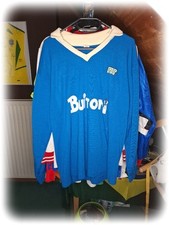  Vintage Fußball SSC Neapel Training Trikot Buitoni 80er NR Napoli Serie A