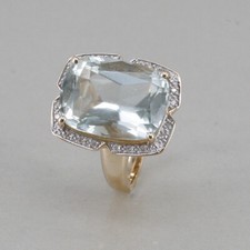 RING 585/14k Gelbgold, mit