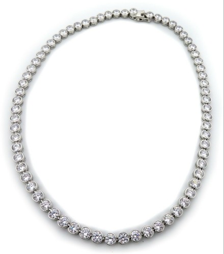 Damen collier tennis silber - tennis,