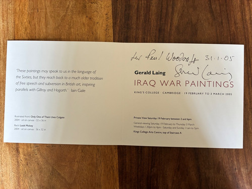 Gerald laing irakkrieg - gerald,