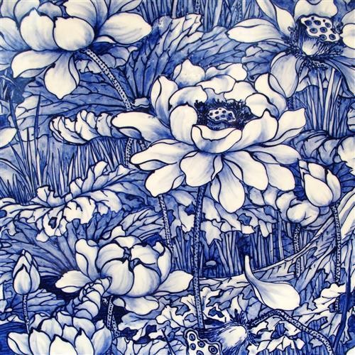 Servietten porcelain blumen - servietten,