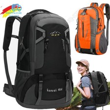 60L Herren/Damen Rucksack Groß Wasserdicht Wanderrucksack Trekking Reiserucksack