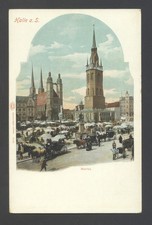 Halle markt ca 1910 - halle, markt,