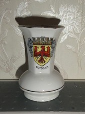 Potsdam kleine Vase mit Goldrand Porzellan A.F.KAHLA