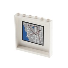 Lego panele 1x6x5 weiß - lego,