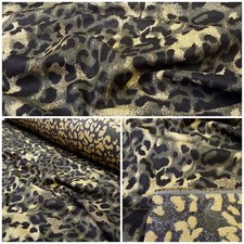 Wollstoff Wolle Leopardmuster