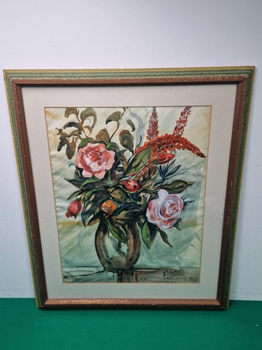 Gerahmtes stillleben blumen - gerahmtes,