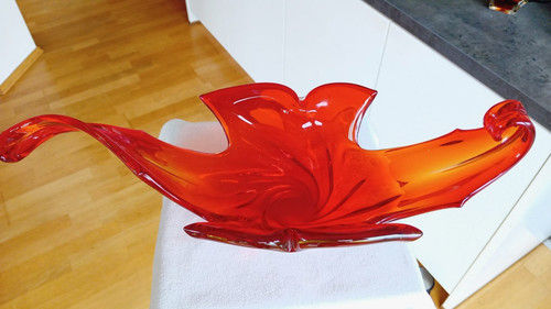 Xxl große schwere glas schale - große,