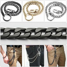 Hosenkette Schlüsselkette Börsenkette Bikerkette Panzerkette Karabiner Chain uni