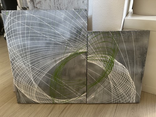 Acrylbild handgemacht abstrakt