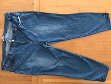 Jeans, Hose, Sheego, Gr.58, blau, Damen, gebraucht, Länge außen 107 , Bein 74 cm