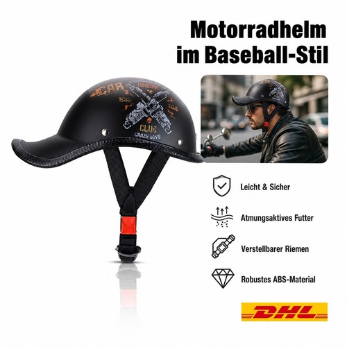 Retro halbschalenhelm - retro,