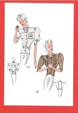 2 Mode-Zeichnungen „Wiener