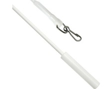 Schleuderstab Metall weiß 100 cm 2 Stk.