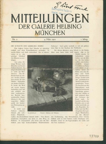 Mitteilungen der galerie - mitteilungen,