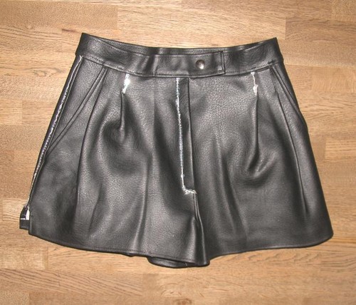 Kurze damen pvc lederhose - -,