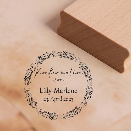 Stempel konfirmation von mit - von,