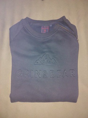 Grin bear herren pullover - grin&bear, grau