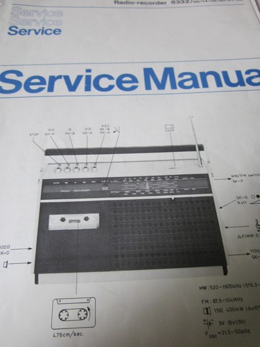 Philips radio recorder - radio, 8332